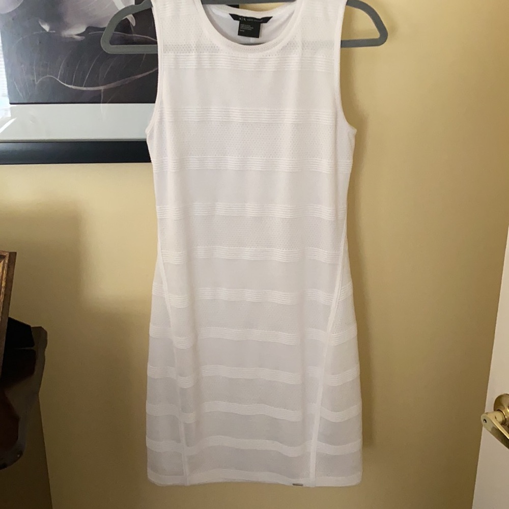 Armani Exchange Women White Casual Dress 4